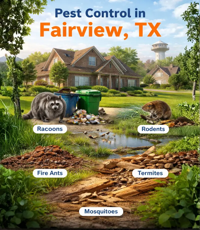 Professional pest control services for homes in Fairview Texas